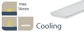 LED Aufbauprofil Cooling