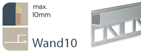 LED Fliesenprofil Wand10