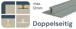 LED Leuchtenprofil doppelseitig