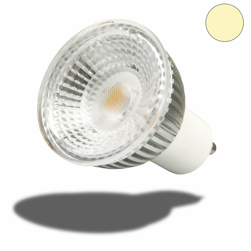 GU10 LED Strahler 6W GLAS-COB , 70° warmweiss dimmbar GU10 LED Strahler 6W GLAS-COB , 70° warmweiss dimmbar