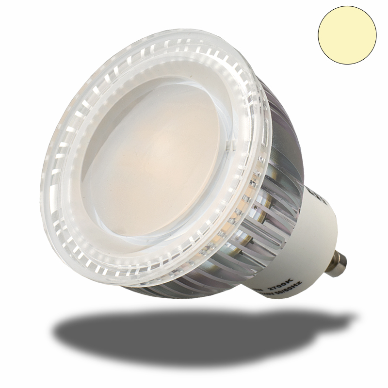 GU10 LED Strahler 6W Glas diffuse, warmweiss GU10 LED Strahler 6W Glas diffuse, warmweiss
