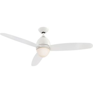 PREMIER Ventilator weiß, Glas opal, Polycarbonat transparent, 3 Stufen, rechts-l