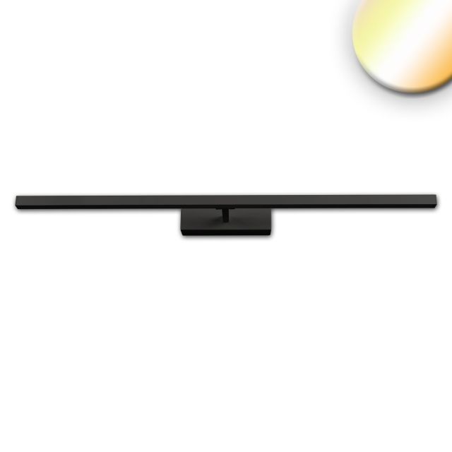 LED Spiegelleuchte, 520mm, flexibel, 12W, schwarz, ColorSwitch 2700K|3xxxK|4000K