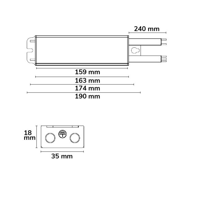 IP LED Trafo IP65  30W 24V