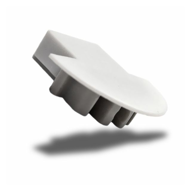 Endkappe für Einbauprofil "MICRO-Alu" silber