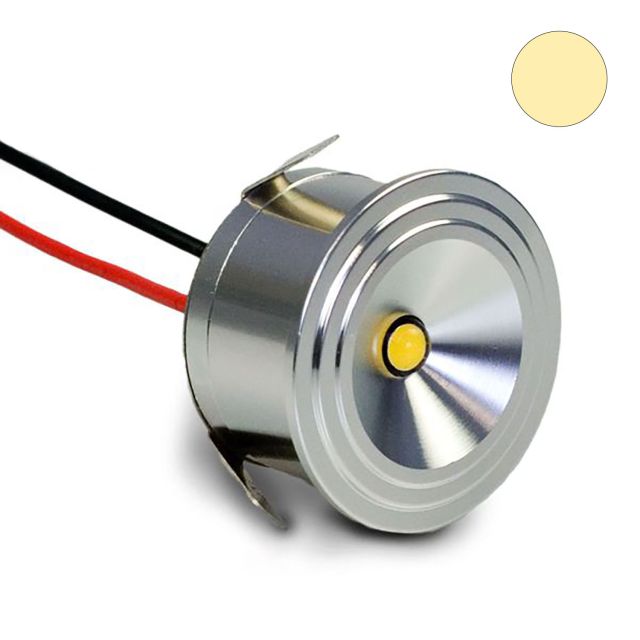 LED Mini Spot, 1x3W, 12V oder 700mA, 100°, warmweiß