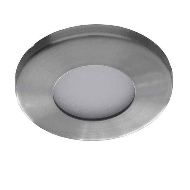 Einbauspot "MARIN IP44", MR16 Gx5,3 Nickel geb., Glas satin