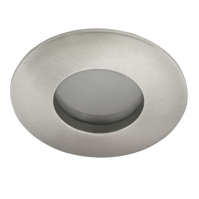 Einbauspot "QULES IP44", MR16 Gx5,3 Nickel geb., Glas satin