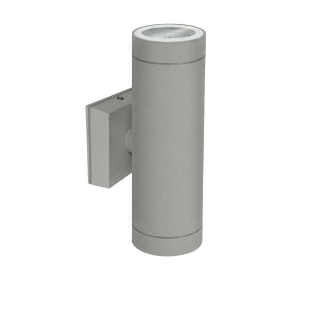 Wandleuchte Isolicht Up&Down IP54, 2x GU10, Silbergrau