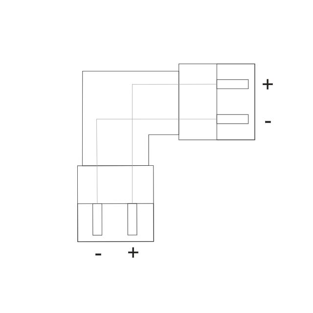 Flexband Clip-ECK-Verbinder 2-polig, weiss für Breite 10mm