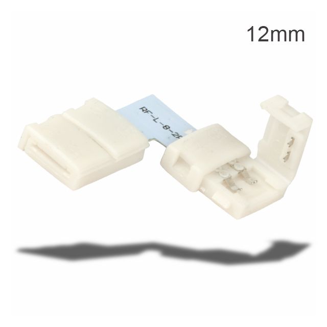 Flexband Clip-ECK-Verbinder 2-polig, weiss für Breite 12mm