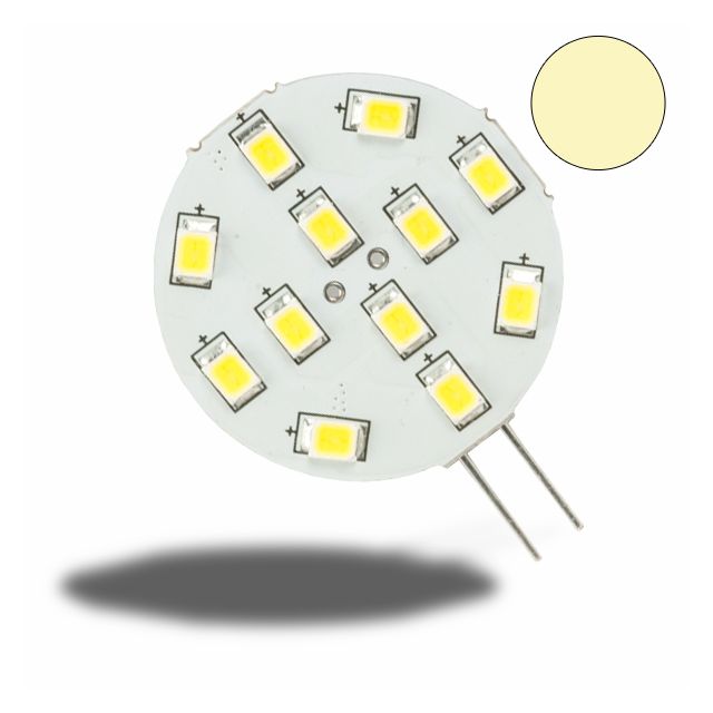 G4 LED 12SMD, 2W, warmweiss, Pin seitlich