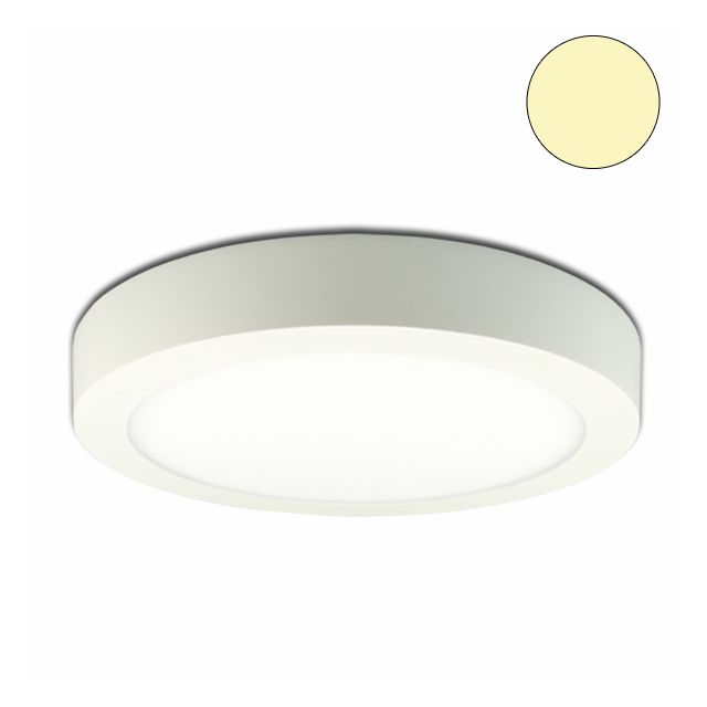 LED Deckenleuchte weiss, 25 Watt, rund, 240mm, warmweiss