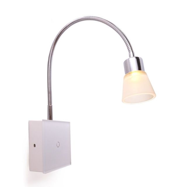 LED Leseleuchte Touch, 3W, warmweiß, weiß, dimmbar