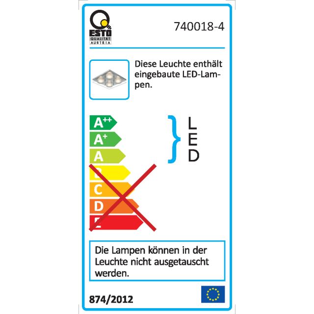 Lampe Deckenleuchte NELIS CL CHR GLS 22x22x6,5, Leuchte Modern EEI:A+