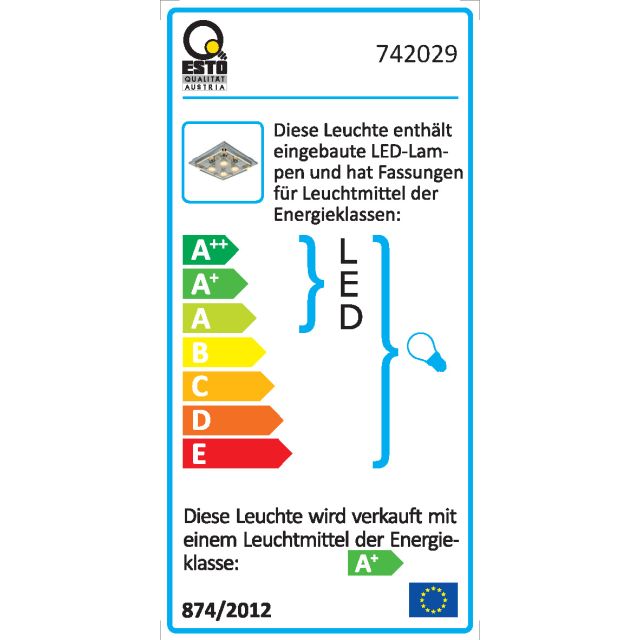 Lampe Deckenleuchte TERESA CL NIS 30x30, Leuchte Modern EEI:A+