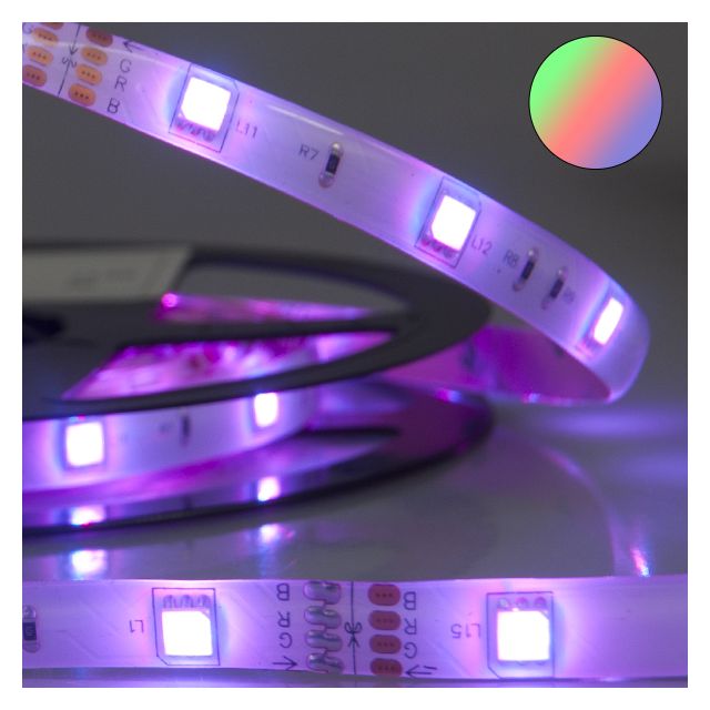 LED SILIKON-Flexband, 24V, 7,2W, IP66, RGB