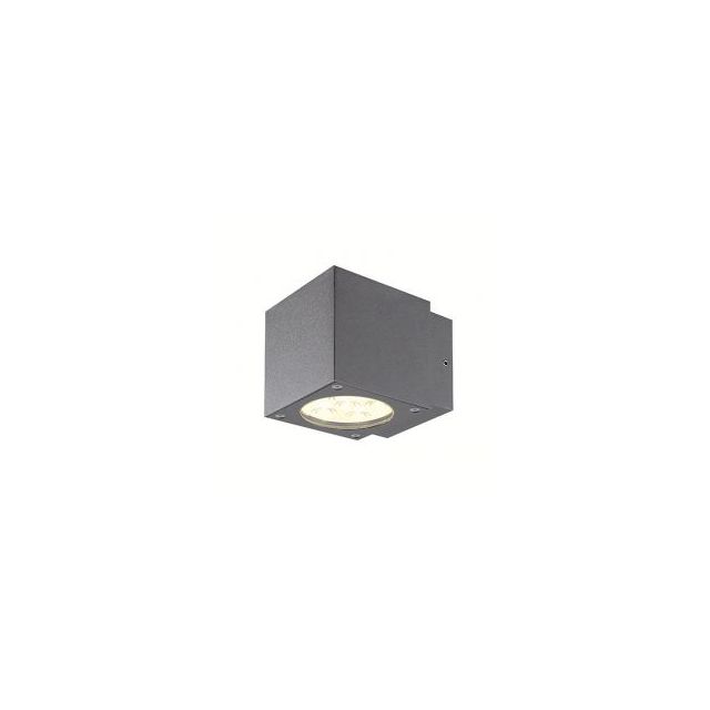 LED Wandleuchte UP&Down IP54, 2x3W CREE, silber, warmweiss