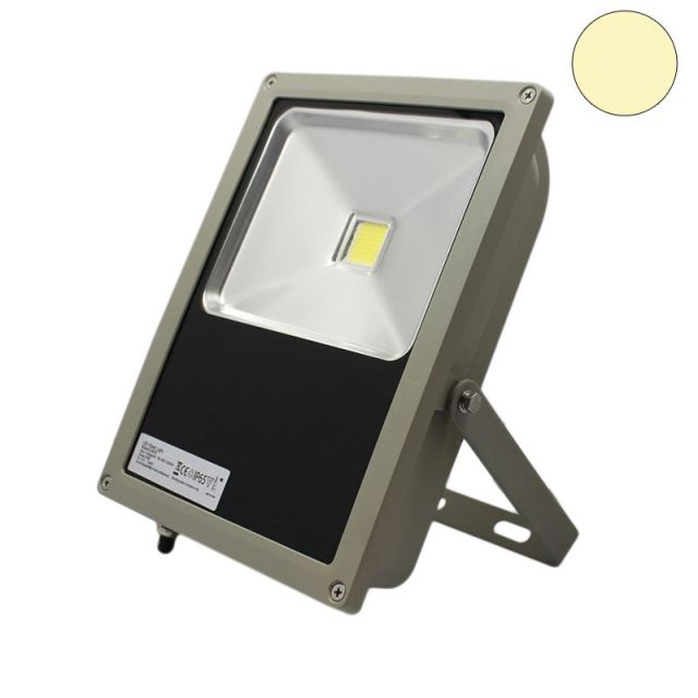 LED Fluter 100Watt, warmweiss, silber matt