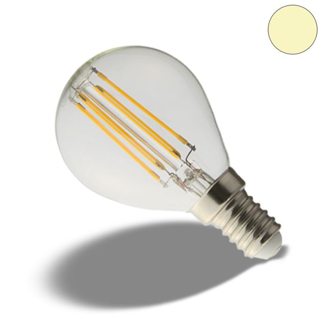 E14 LED Illu, 4 Watt, klar, warmweiß, dimmbar