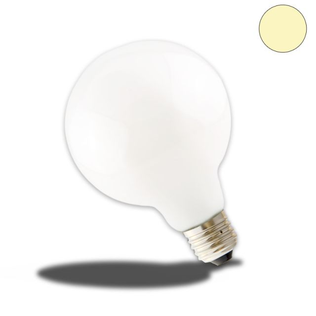 E27 LED Globe G95, 8W, milky, warmweiß