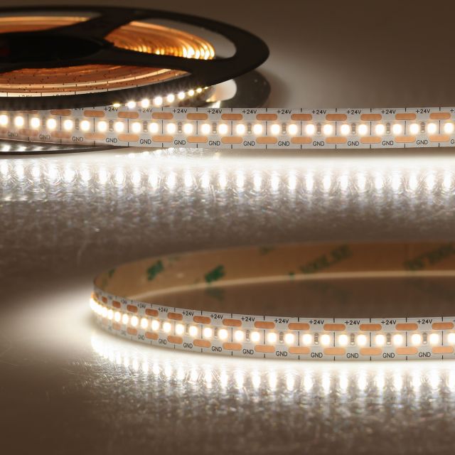 LED High End Linearlicht-Streifen, 24V, 10W, IP20, warmweiss, >90 RA/CRI, 5M