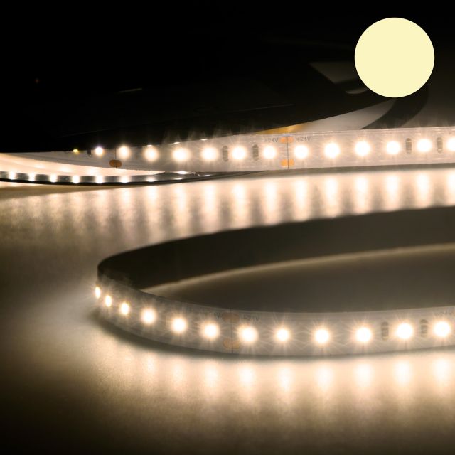 LED High End Linearlicht-Stripe, 24V, 10W, IP20, warmweiss, >90 RA/CRI, 15M