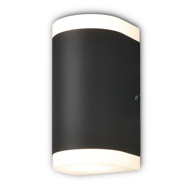 LED Wandleuchte IP54, Up&Down, 2xGU10, anthrazit
