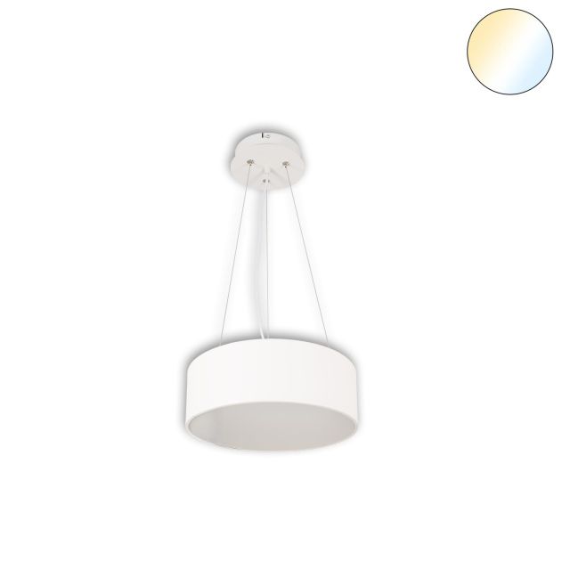 LED Hängeleuchte PRO40, weiß, 28W, ColorSwitch 3000|3500|4000K, dimmbar