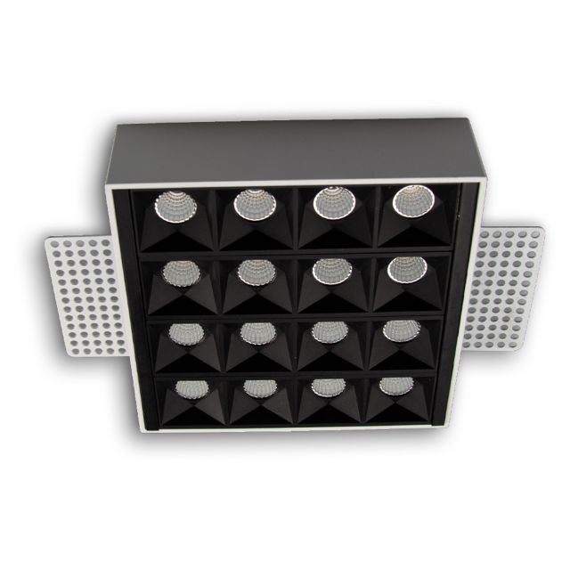 LED Einbauleuchte PRO Reflector, rahmenlos schwarz 15W, neutralweiß, 0-10V dimmb