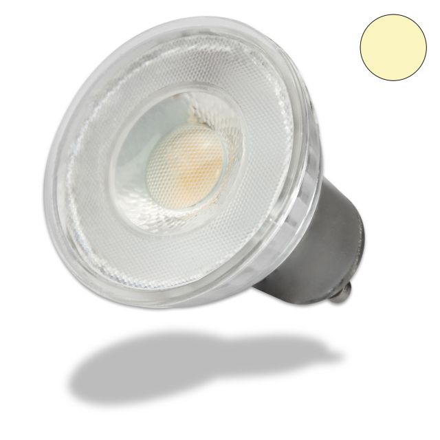 LED GU10  CRI>90  Strahler 5W, 45°, prismatisch, warmweiß, dimmbar