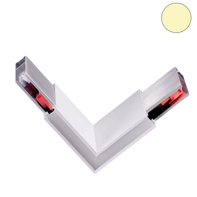 Eckverbinder 90° für Hängeleuchte Linear Up+Down, 3W, weiß, warmweiß