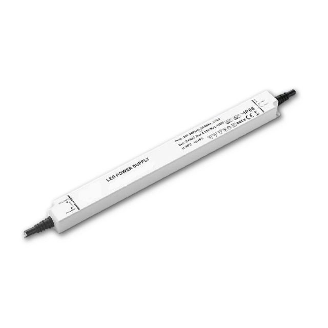 LED Trafo, 24V/DC, 0-150W, IP65, flach