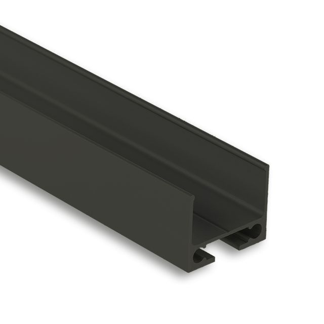 Kabelschleuse TUNNEL für Profile, schwarz RAL 9005, 200cm, nicht für Einbaufeder 35546 geeignet