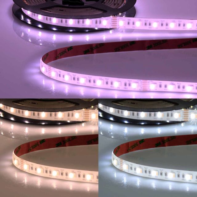 LED Streifen High End Outdoor, 24V, 19W, RGB/W/WW, IP68, 5in1 Chip, 500cm