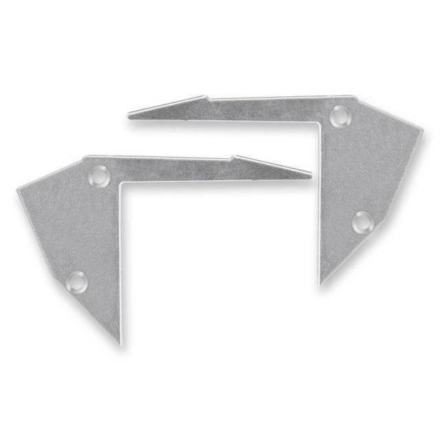 Endkappe Aluminium für LED Treppen/Stufenprofil, 2 STK, inkl. Schrauben