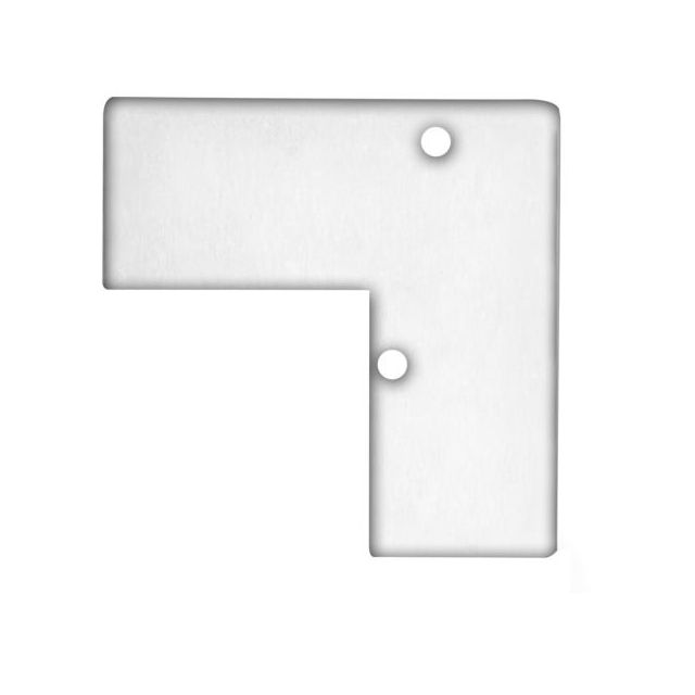 Endkappe EC93 weiß, für Leuchtenprofil Hide Corner, 2 STK, inkl. Schrauben