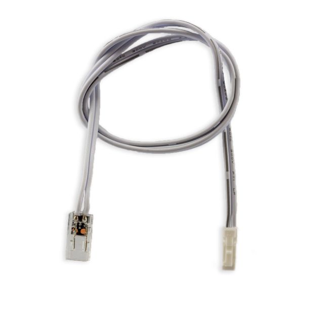 Plug&Play-F Male-Stecker zu Kontakt-Kabelanschluss, max. 3A, für 2-polige IP20 Stripes Breite 6mm