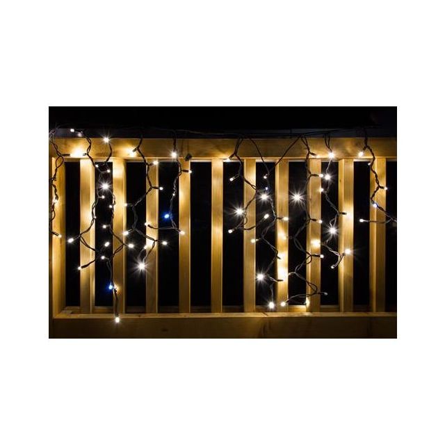 LED Eiszapfen, 1x0,5 Meter, 38 LED, Serie Profi, warmweiss, koppelbar
