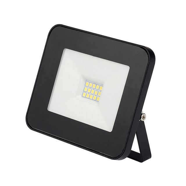 10Watt LED Fluter schmal, warmweiss, Gehäuse schwarz