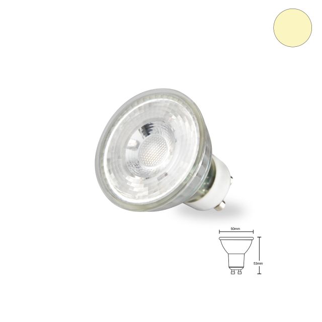 Retro GU10 LED Strahler 5W, 45°, prismatisch, warmweiß, dimmbar