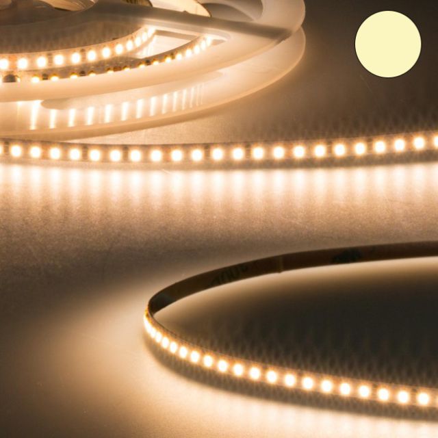 LED Streifen ECO-Linear 24V, 15W/195 LED pro Meter, IP20, CRI90, warmweiß, 5m Ro