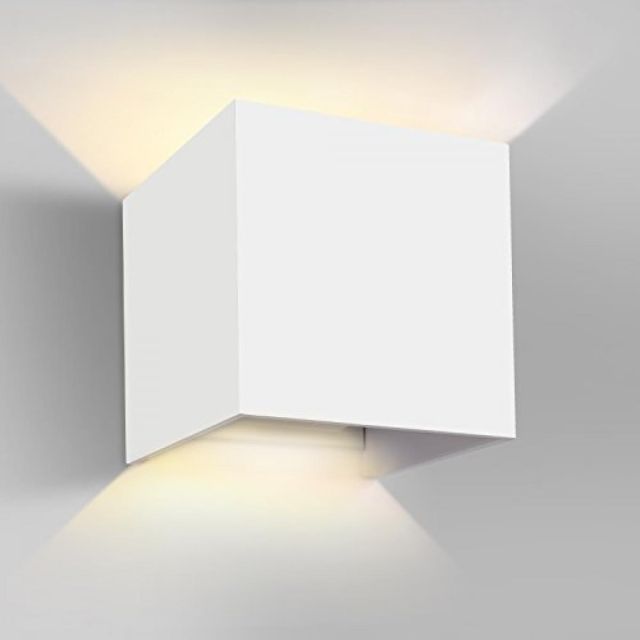 Wandleuchte Up&Down IP54, 4W CREE, sandweiß, warmweiß
