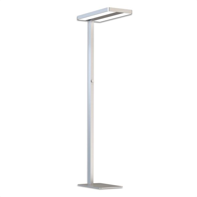 LED Bürostehleuchte Up&Down, silber, 80W, Dimm-Drehregler