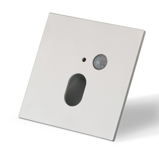LED Treppenbeleuchtung 230V, mit PIR Sensor, 2W, Colorswitch + Cover eckig, weiß