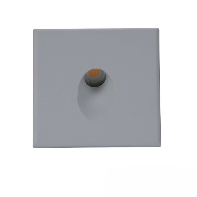 LED Wandeinbauleuchte Sys-Wall68, 230V, 3W, ColorSwitch  und Cover eckig, silber 1