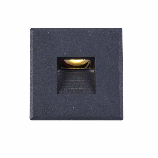 LED Wandeinbauleuchte Sys-Wall68, Plug&Play-F, 3W, 4000K und Cover eckig, schwarz 3
