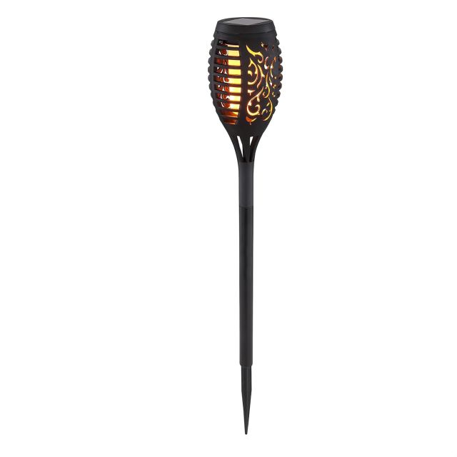 LED Solarleuchte, Kunststoff schwarz