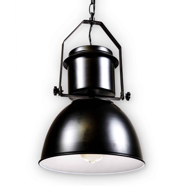 LED Hängeleuchte Kutum, Metall schwarz, 40W, exkl. 1xE27 Leuchtmittel