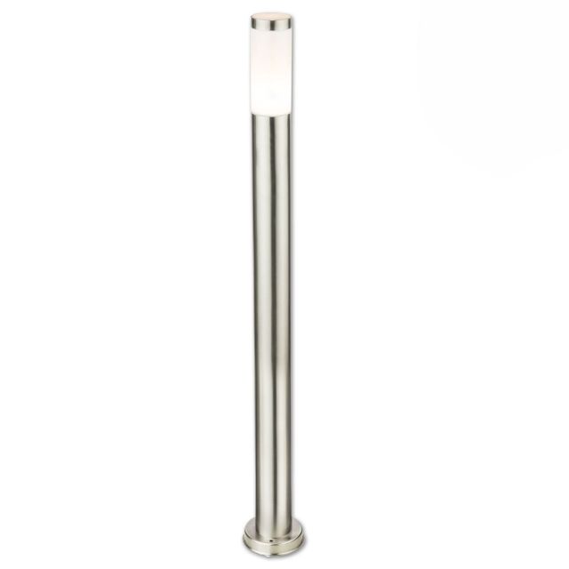 LED Pollerleuchte 1100, Edelstahl, 9W, warmweiß, IP44, inkl. E27 Leuchtmittel